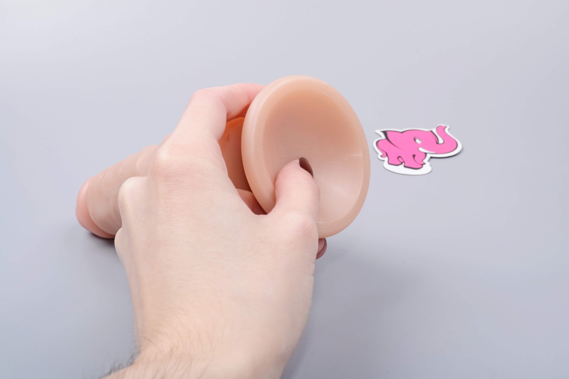 Realistické dildo Double Pleasure (18 cm), přísavka