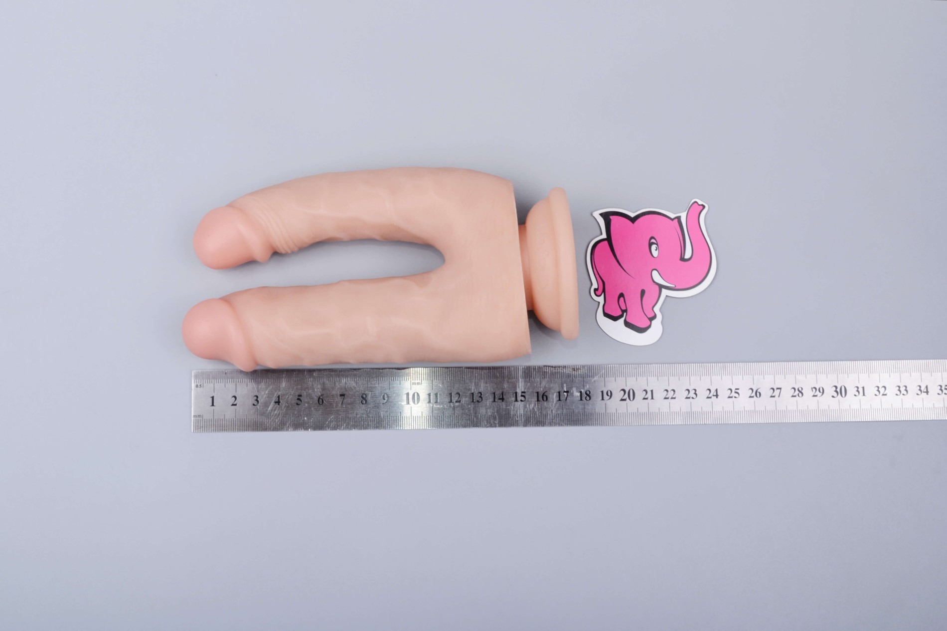 Realistické dildo Double Pleasure (18 cm), rozměry