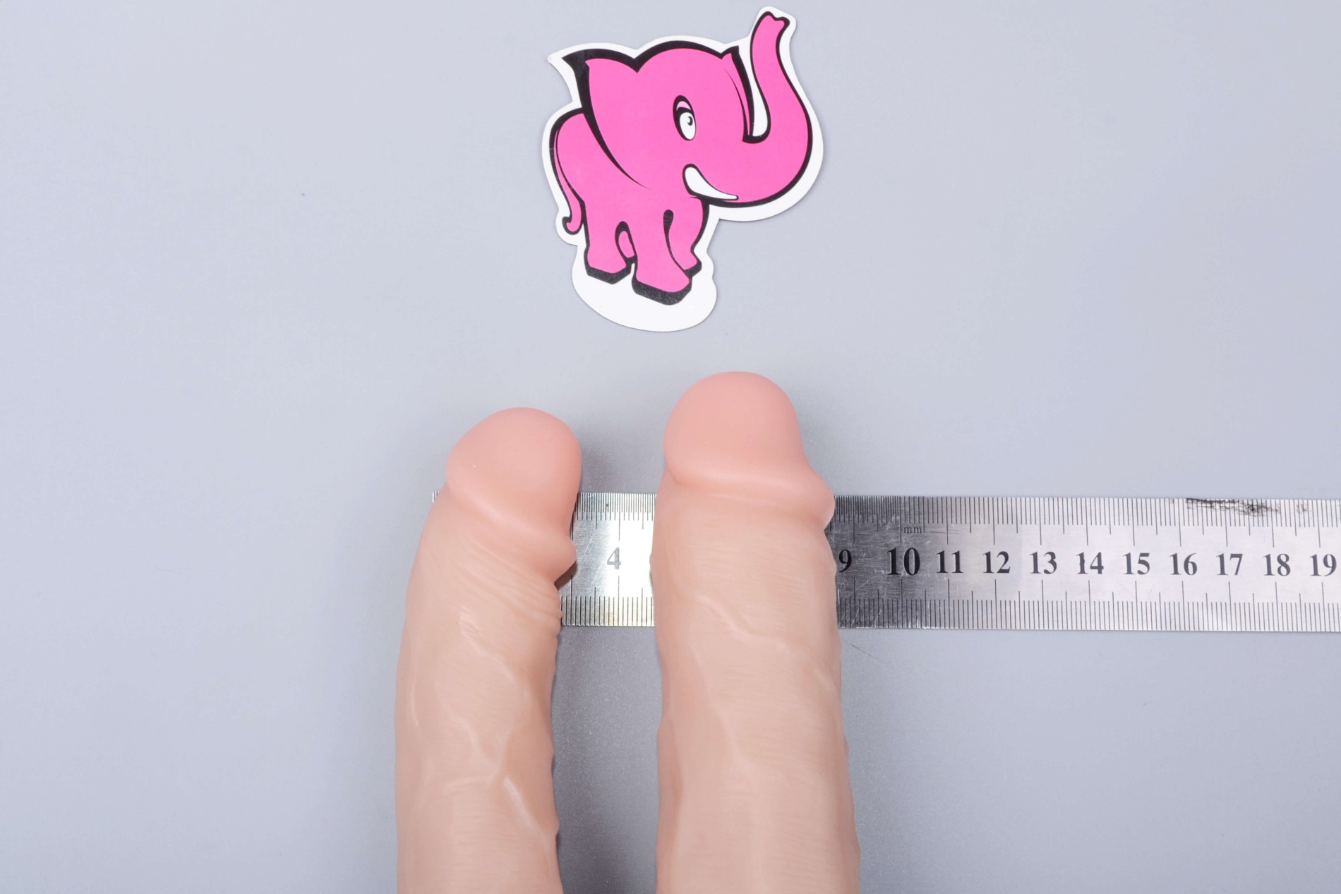 Realistické dildo Double Pleasure (18 cm), rozměry