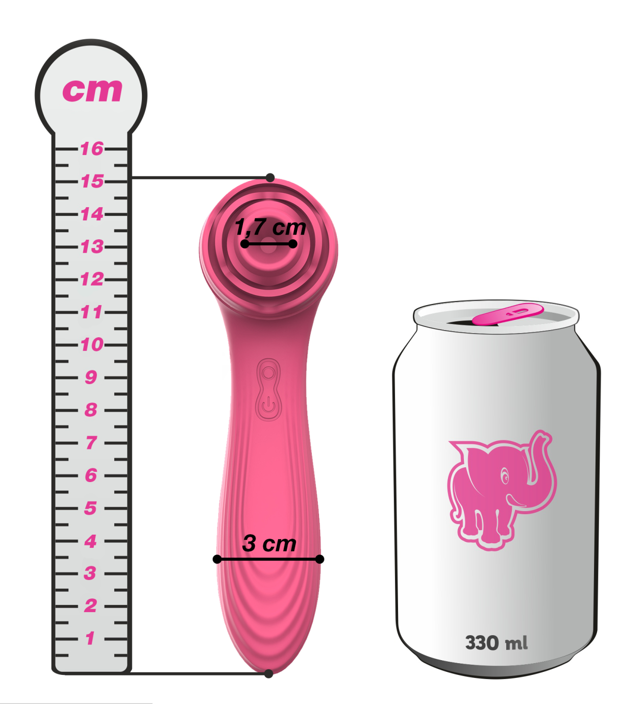 Adore Lilien tlakový vibrátor, plechovka