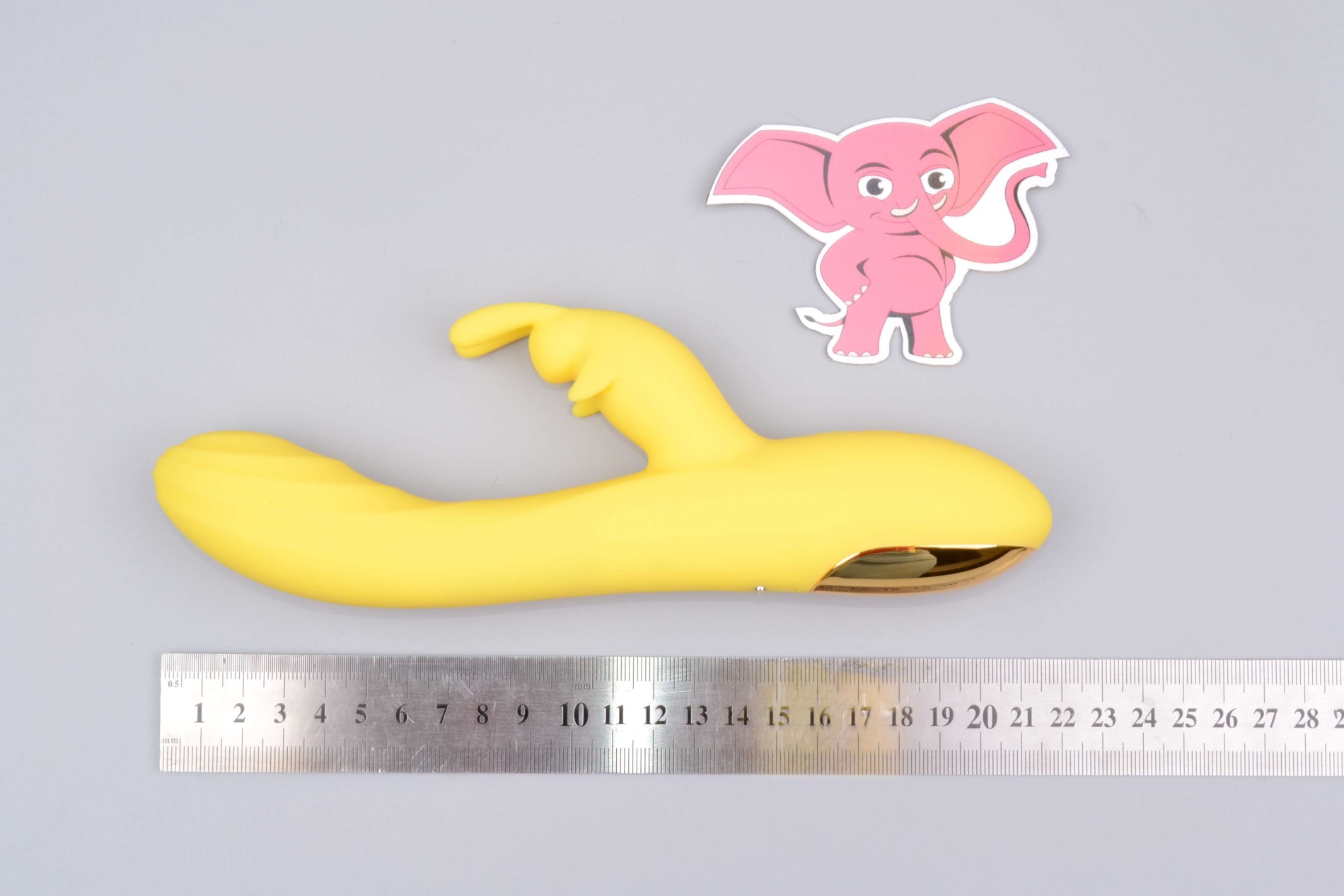 Vibrátor s výběžkem na klitoris Bee, rozměry