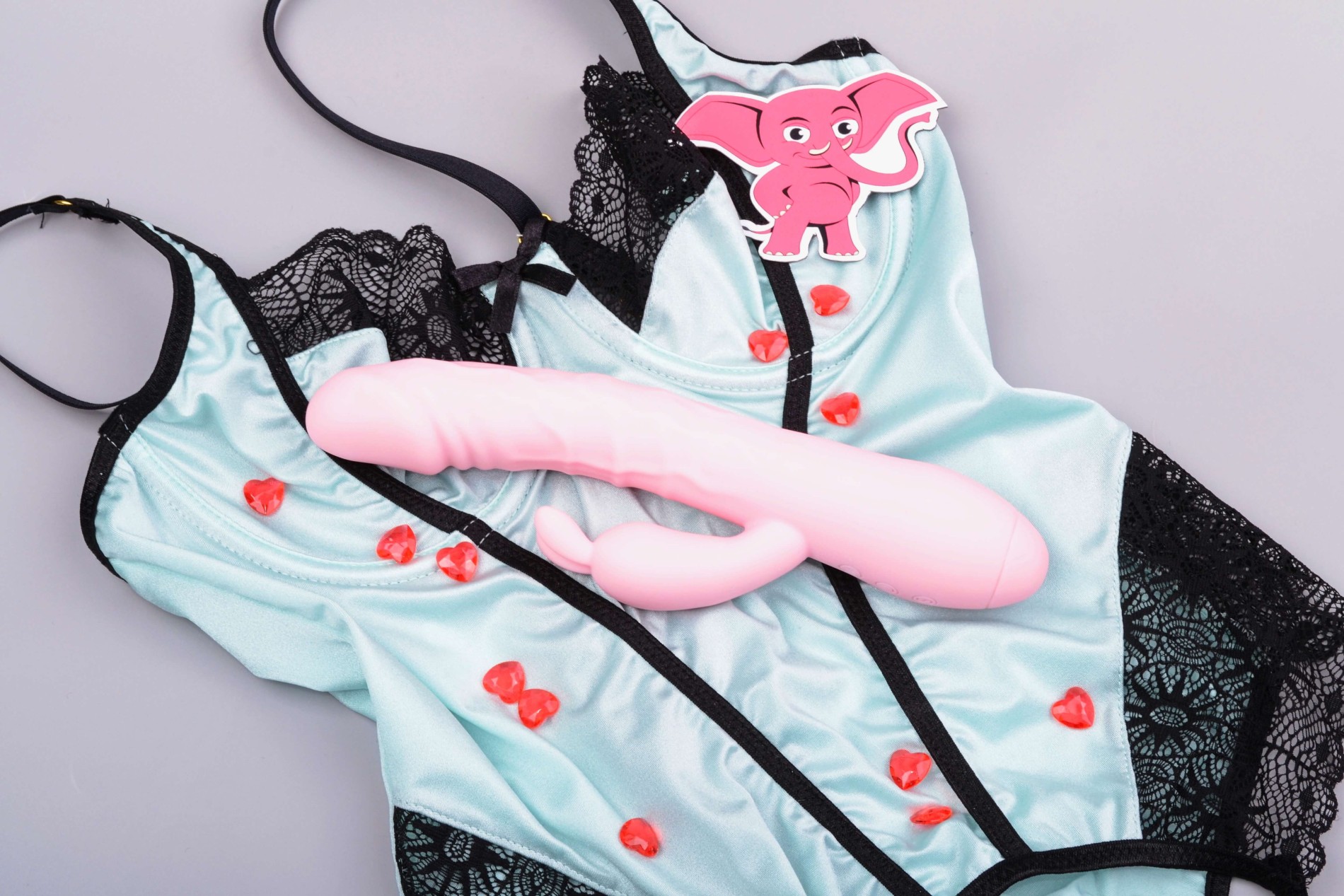 Handsfree pulzátor s výběžkem na klitoris Pulzie Bunny