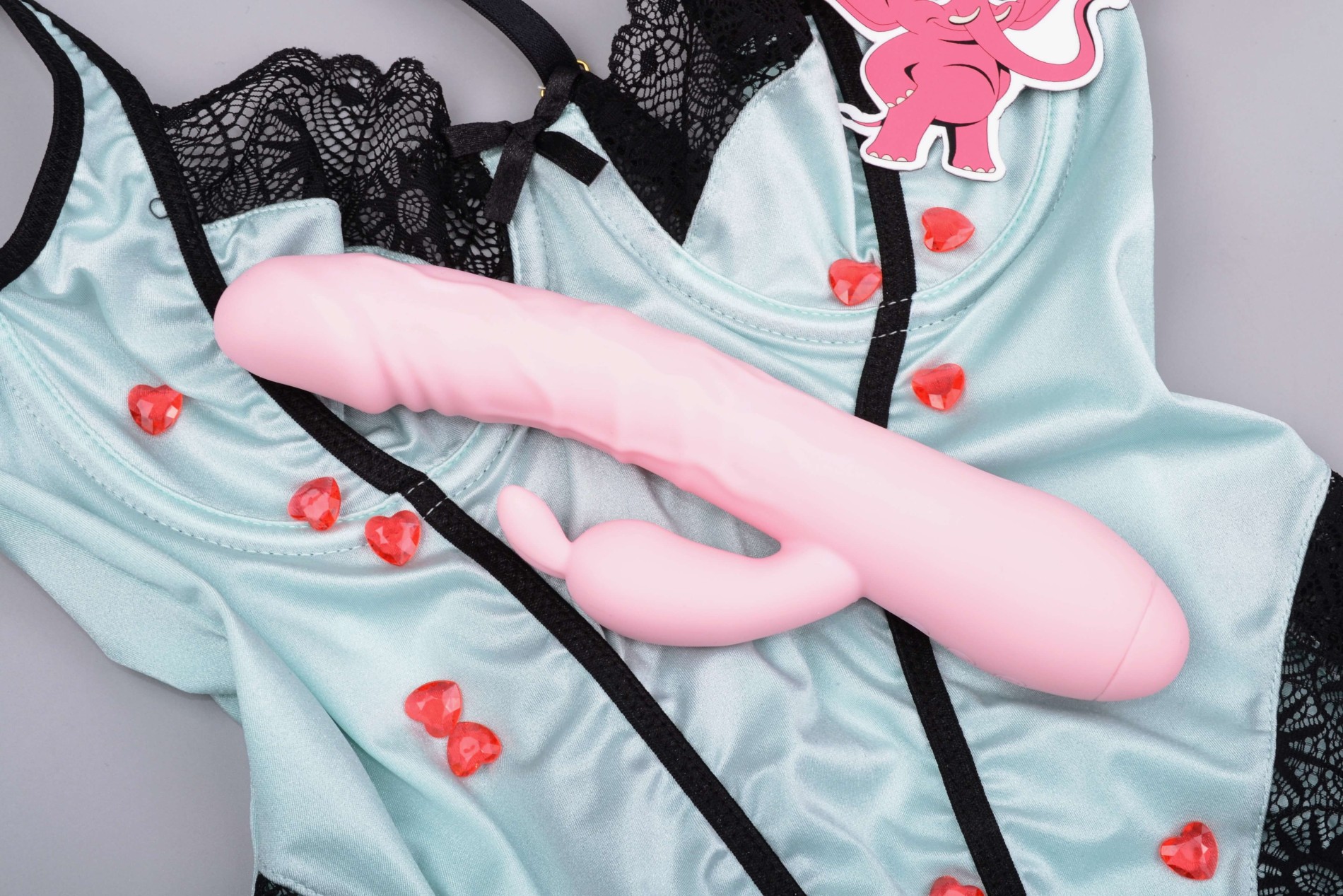 Handsfree pulzátor s výběžkem na klitoris Pulzie Bunny