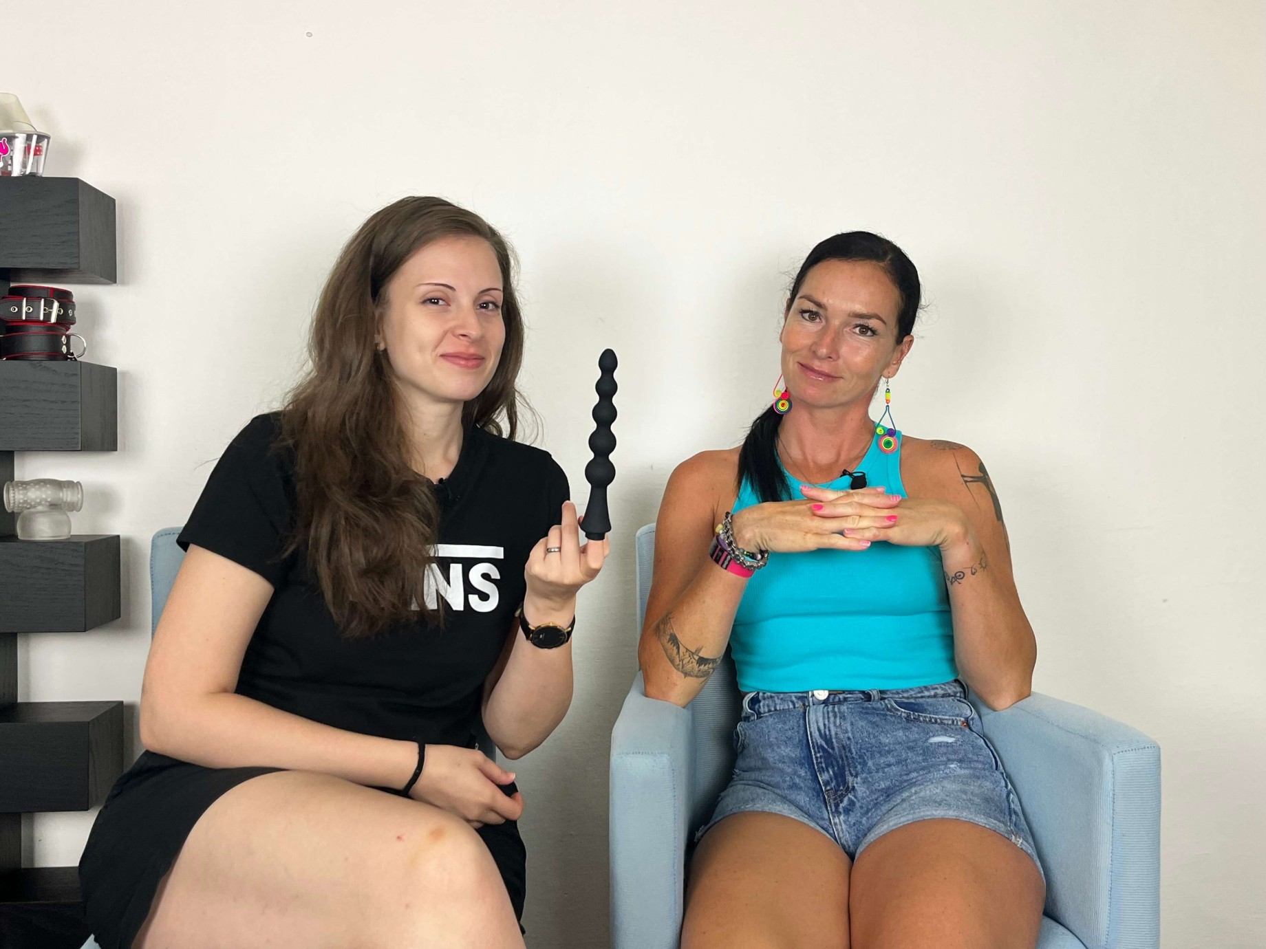 Anální sprcha Black Beads, Lucka a Domča