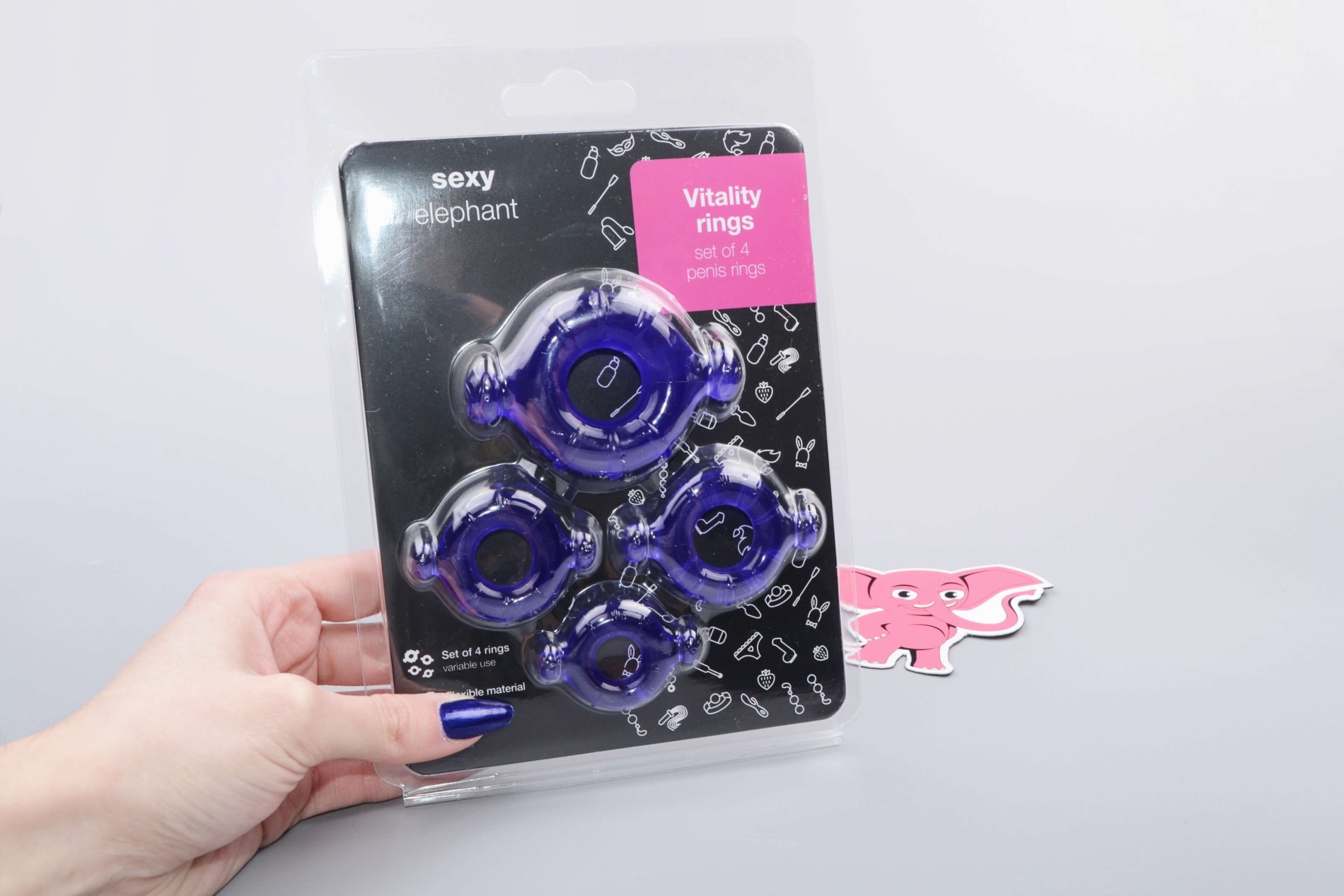 Erekční kroužky Vitality – sada 4 pomůcek