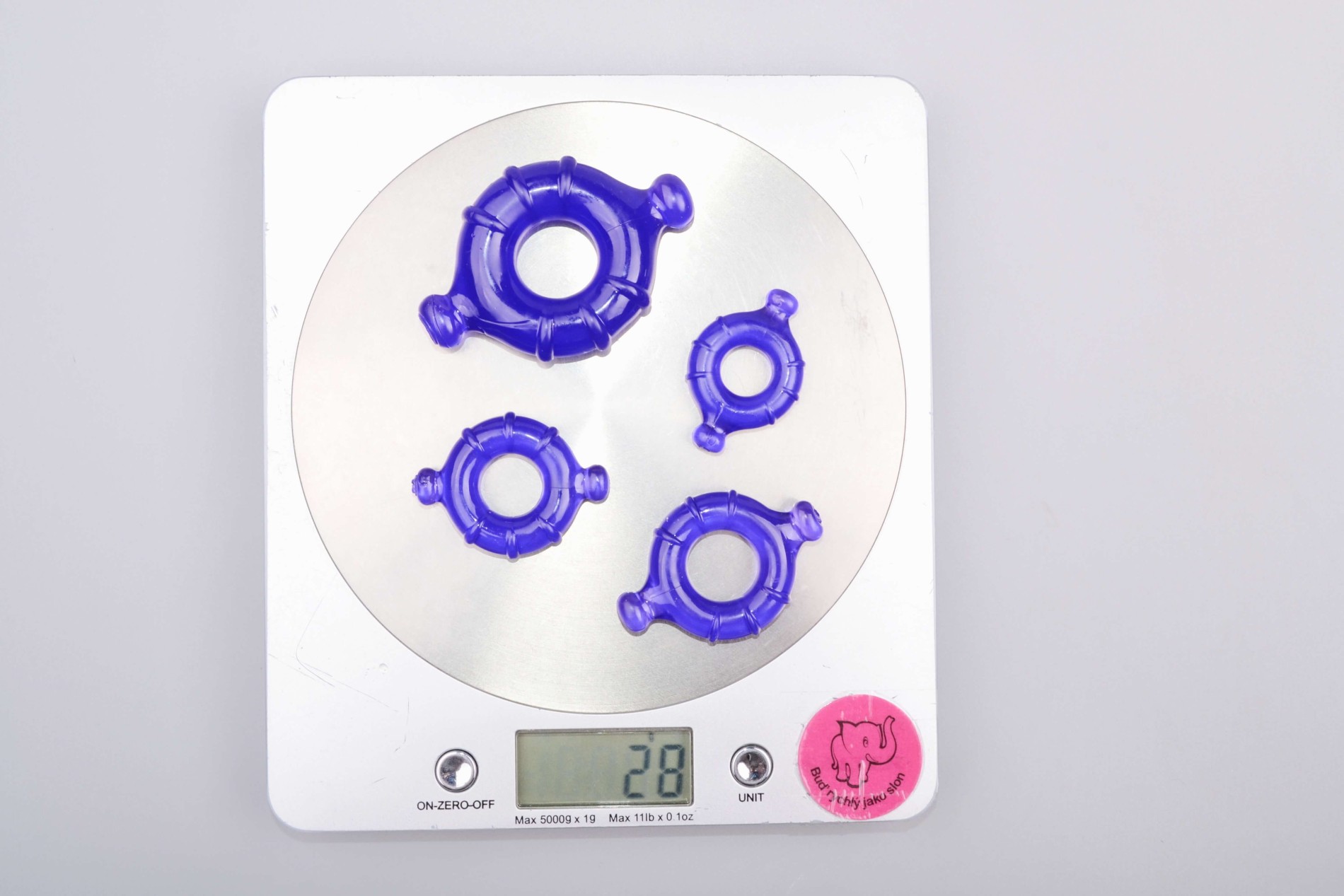 Erekční kroužky Vitality – sada 4 pomůcek, váha