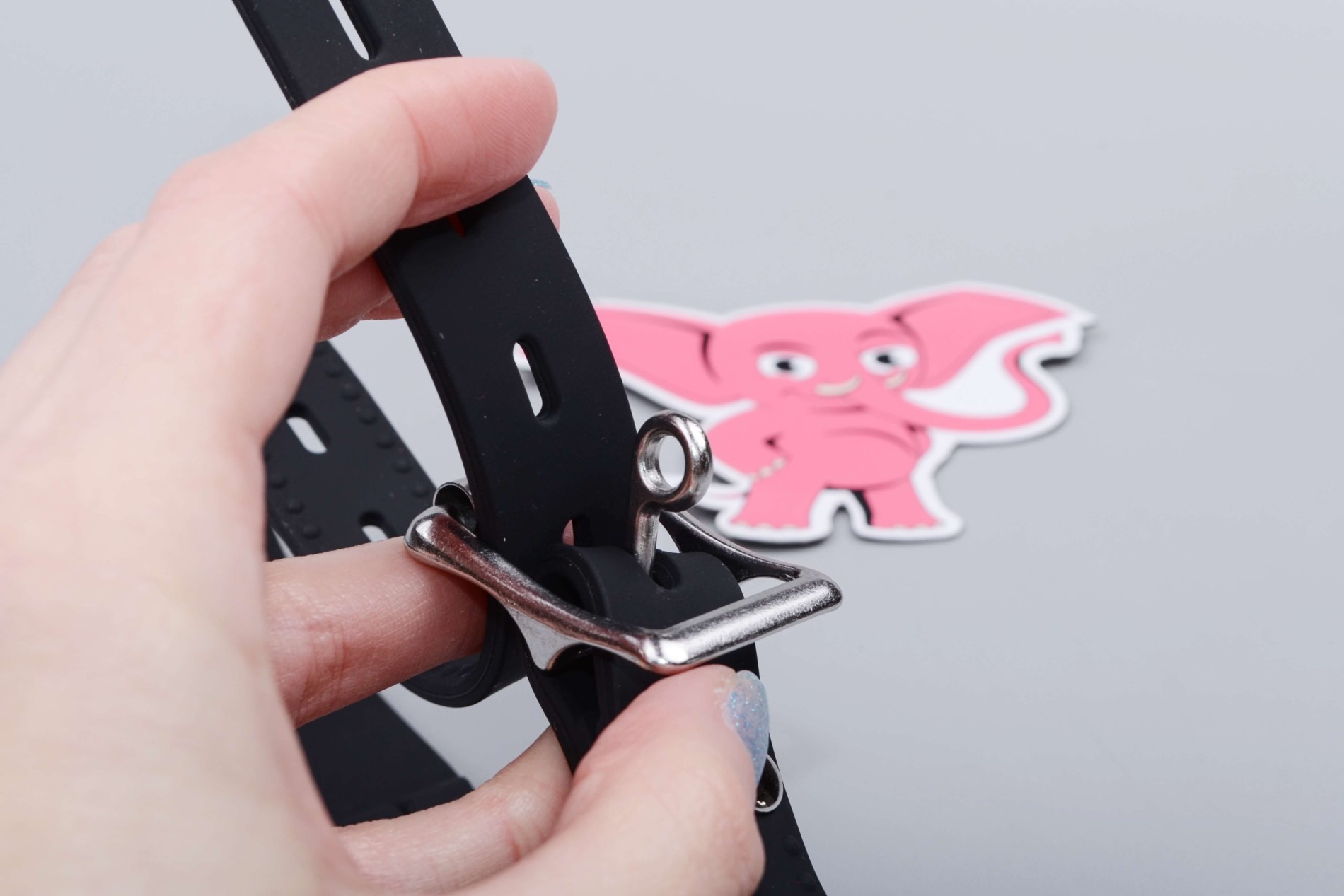 Silikonový roubík s průduchy Inhale