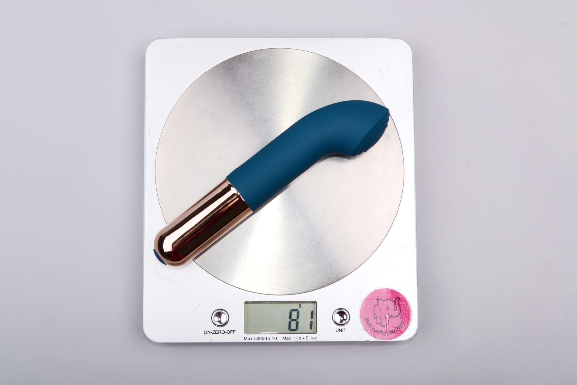 Silikonový vibrátor G Spotix, váha