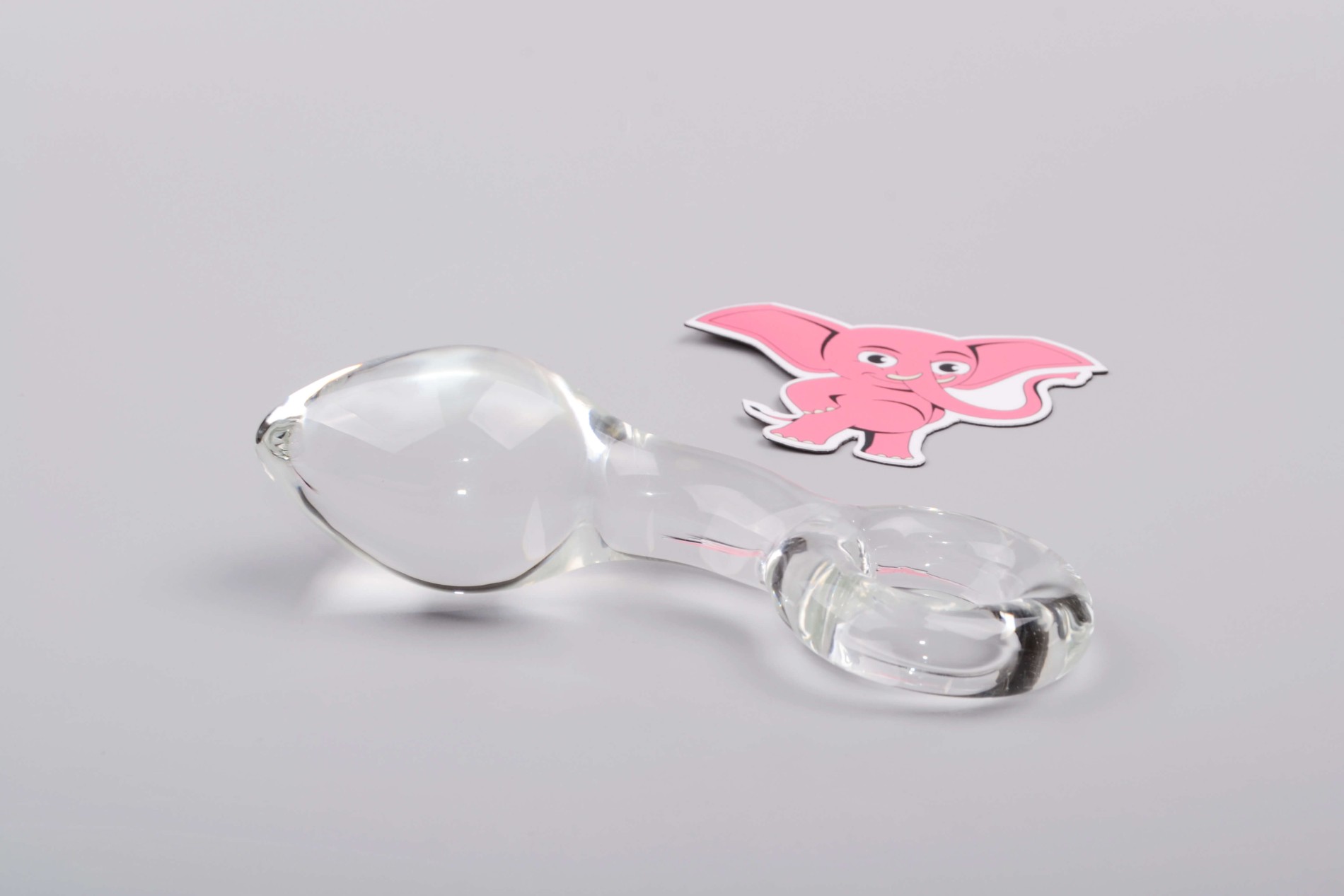 Skleněný anální kolík Glass Ring