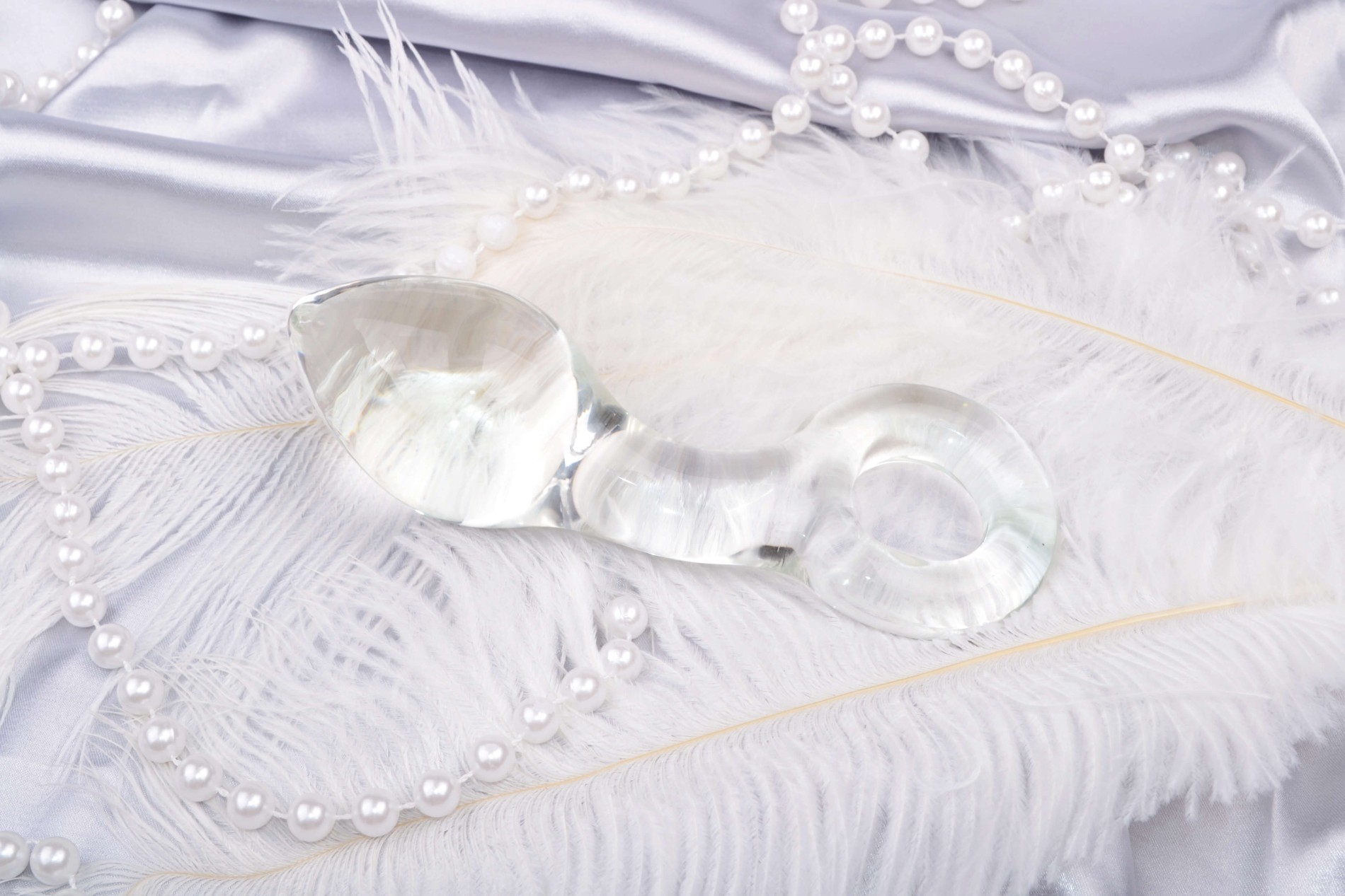 Skleněný anální kolík Glass Ring