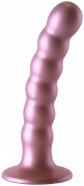 Anální kuličkové dildo Metallico Beaded (13,8 cm), růžové