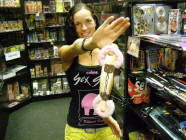 Kvalitní pouta na ruce s plyšem - červená