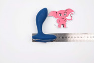Anální kolík na masáž prostaty Rapture P s dálkovým ovládáním (11 cm) + dárek Anální gel 15 ml, rozměry