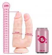 Realistické dildo Double Pleasure (18 cm)