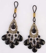 Svorky na bradavky Black Jewel