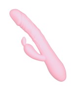 Handsfree pulzátor s výběžkem na klitoris Pulzie Bunny (22 cm)