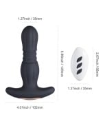 Agas - Thrusting Butt Plug with Remote Control