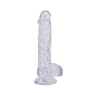 Realistické dildo Clear Pleasure (15 cm), průhledné