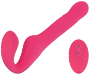 Teazers Strapless Strap On Vibrator - Pink