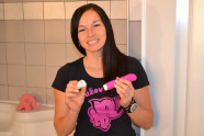 Domča a vibrátor H2O Drop Pink