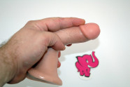 Připínací penis King Cock S, ohebnost