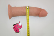 Připínací penis King Cock, měření