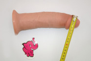 Připínací penis King Cock, měření