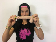 Dildo s přísavkou a varlaty Silicone (18 cm) a Dominika