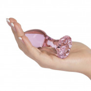 Anální kolík Flower Glass Plug