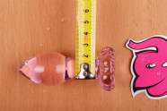 Anální kolík Flower Glass Plug s metrem