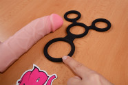 Erekční kroužek Bondage – na větším dildu, průměr 4,2 cm