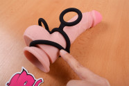 Erekční kroužek Bondage – na větším dildu, průměr 4,2 cm