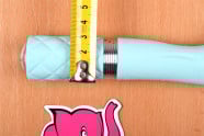 Silikonový vibrátor Sassy Aquamarine, průměr rukojeti