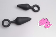Anální kolík s očkem Soft Feel, obě velikosti