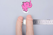 Realistické dildo Double Pleasure (18 cm), rozměry