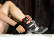 Kožená pouta na ruce BlackRed