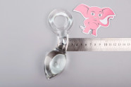 Skleněný anální kolík Glass Ring, rozměry