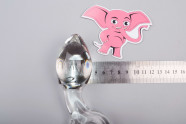 Skleněný anální kolík Glass Ring, rozměry