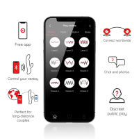Oninder rotační vibrátor s mobilní aplikací (23 cm)