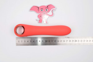 Silikonový vibrátor Flute (18 cm), rozměry