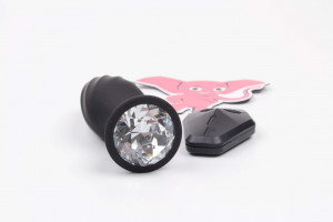 Vibrační anální kolík Diamond Vibe s dálkovým ovládáním (12,3 cm)