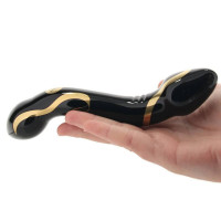 Skleněné dildo Handblow Double Ended (19 cm)