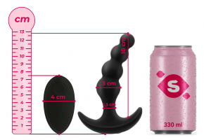 Vibrační anální kuličky Vibro Anal Beady s dálkovým ovládáním (12,8 cm)