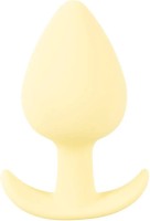 Silikonový anální kolík Cuties Yellow Pastel (8,4 cm)