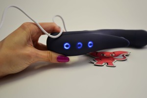 Vibrátor s výběžkem na klitoris Blissful G-Spot Thrill (20 cm)