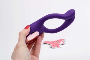 Párový vibrátor Double-Sided s dálkovým ovládáním (15 cm)