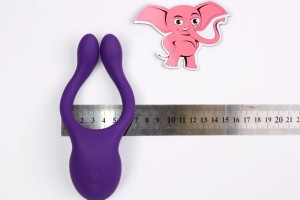 Párový vibrátor Double-Sided s dálkovým ovládáním (15 cm)