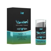 Vibrační gel s příchutí gin a tonic v airless lahvičce 15 ml + krabička