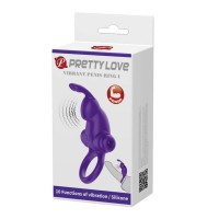 Pretty Love Vroubkovaný návlek na penis 1 Fialová