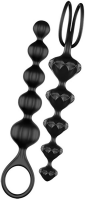 Satisfyer Love Beads análne guličky set Black